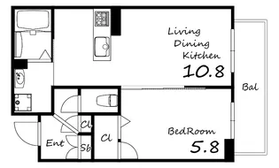 フェリーチェカーサ【2階】の間取り