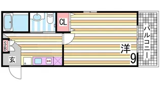 アロハ舞子【1階】の間取り