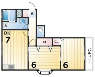 ピボットハイムB【2階】の間取り