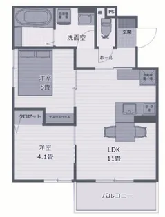 ビタミンテラス明石大久保【2階】の間取り