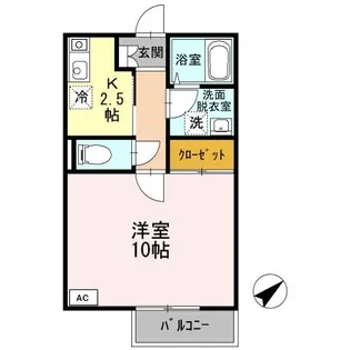 エフハウス納台二番館【2階】の間取り