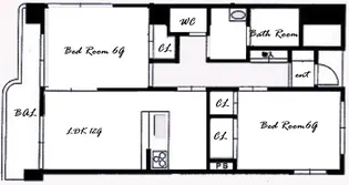 CASAベラヴィスタ福田【3階】の間取り
