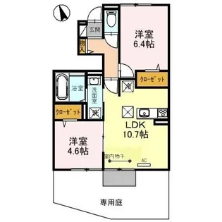 アルコバレーノVIII【1階】の間取り
