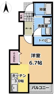 エターナルシー舞子坂【1階】の間取り