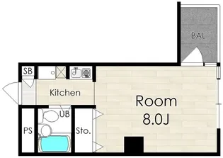 ヒルバレー妙法寺駅前【2階】の間取り
