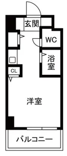 YKハイツ松の内【3階】の間取り