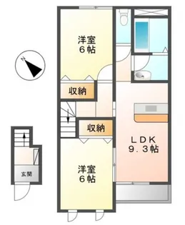 ジェミニハイムII【2階】の間取り