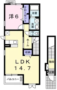 マウントック・ストーク【2階】の間取り