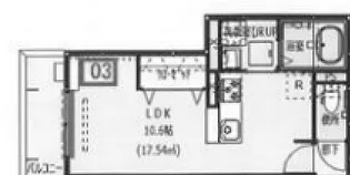 エスペランサ西新町【2階】の間取り