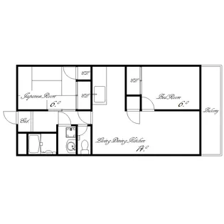 プレジオ王塚台【2階】の間取り