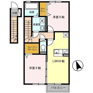 グレース・メゾンB棟【2階】の間取り