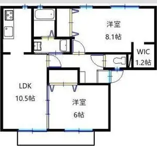 ガーデンハイツ(借上)【2階】の間取り