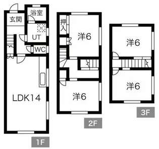 ドリームタウン西明石 グランドコテージ【1階】の間取り