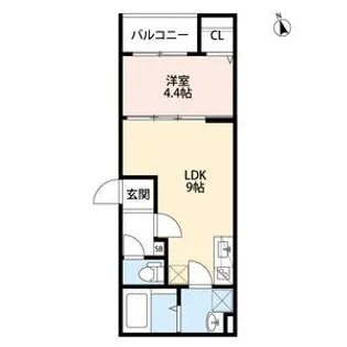 ティースカイあかし【2階】の間取り