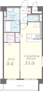 アズール西明石【4階】の間取り