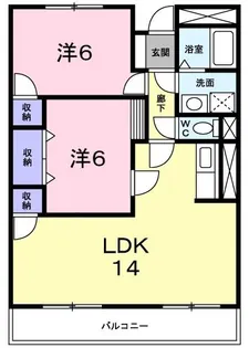 エグゼカーサ【1階】の間取り