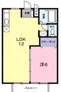 ビュー長坂【1階】の間取り
