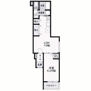 アリビア明神町A棟【1階】の間取り