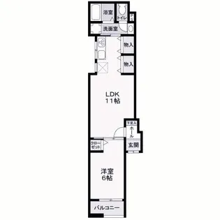 アリビア明神町B棟【2階】の間取り