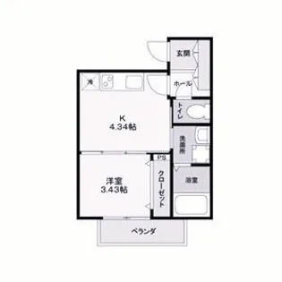 エターナルシー港町【2階】の間取り