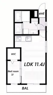 ルナ大久保駅前【1階】の間取り