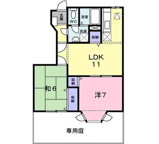 アレグラールII【1階】の間取り