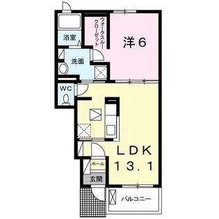 アルカディア【1階】の間取り