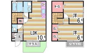 ヴィラマーレ【1階】の間取り