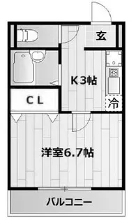 エントピアくるみII【3階】の間取り