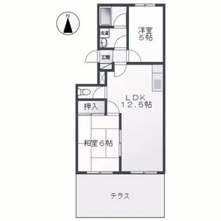 アネックス西明石【1階】の間取り