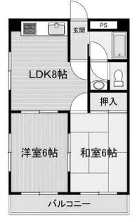 メイプル森友【3階】の間取り
