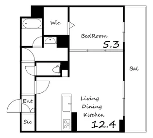 エクセレントガーデンヒルズ A棟【3階】の間取り