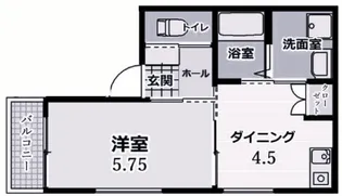 エターナルシー名谷【1階】の間取り