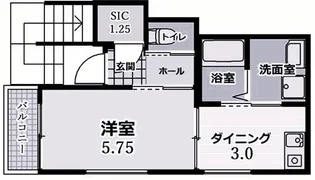 エターナルシー名谷【3階】の間取り