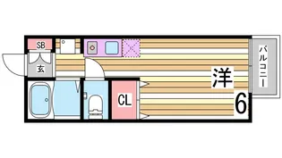 学園カリス【2階】の間取り