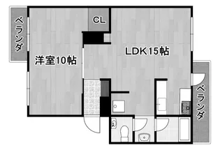 厚生年金住宅C棟 C【1階】の間取り
