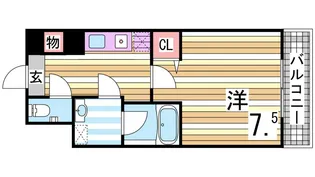 フェリーチェス【3階】の間取り