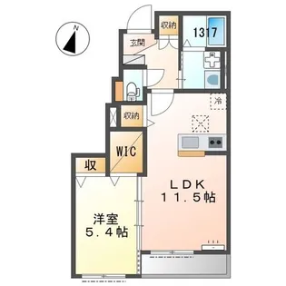 シェトワ・ヴィラ【1階】の間取り