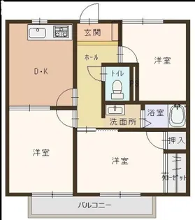 メゾン梨川【2階】の間取り