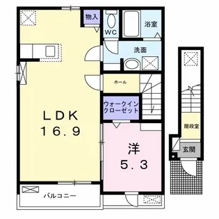 パルファン南落合03【2階】の間取り