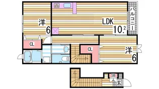 ピエールカーサ【2階】の間取り