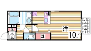 メゾン ド アヴニール星ヶ丘【2階】の間取り