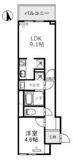 サンプット東仲ノ町【4階】の間取り