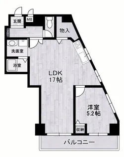 グランドシャトー西明石【5階】の間取り