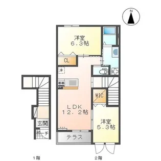 シャインダース【2階】の間取り