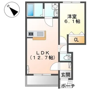 エルシオン・F【1階】の間取り