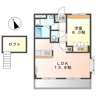 コーポ・サカシタA棟【2階】の間取り