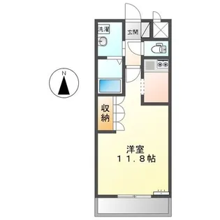 ジェミニハイム【1階】の間取り
