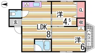 ブランメゾン【2階】の間取り