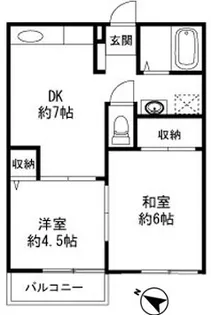 カルム須磨【2階】の間取り